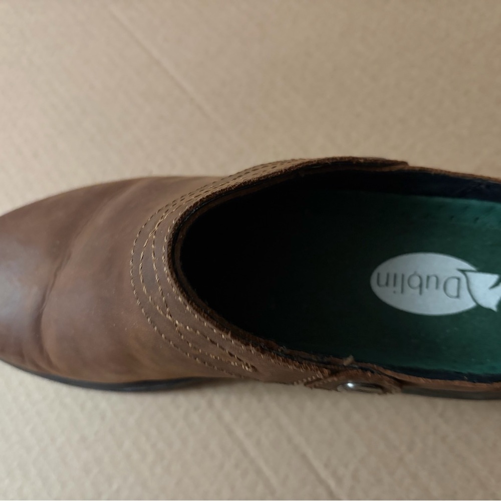 Dublin Clogs Brown Leather Ride Life Style Size 10 - Picture 5 of 9